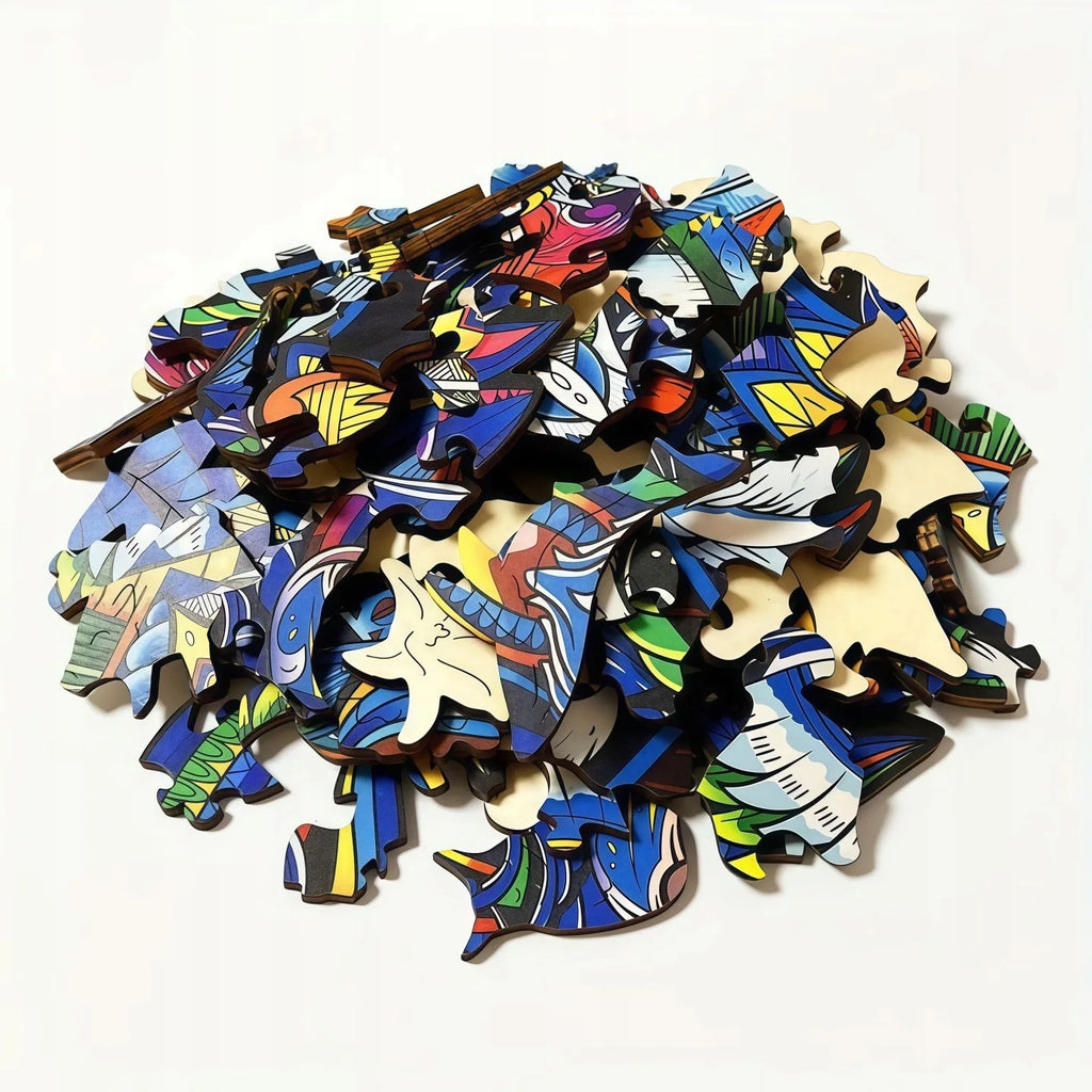Puzzle Chats & Fleurs en Bois – 135 Pièces aux Formes Originales