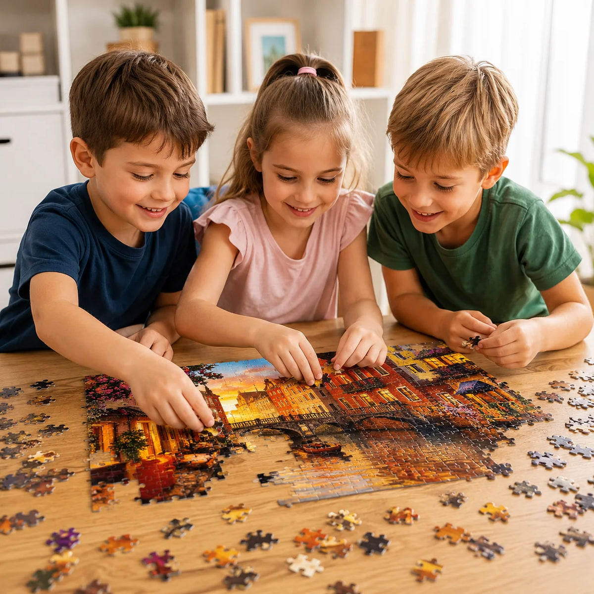 Puzzle 1000 pièces – Venise au coucher du soleil – 50 × 70 cm
