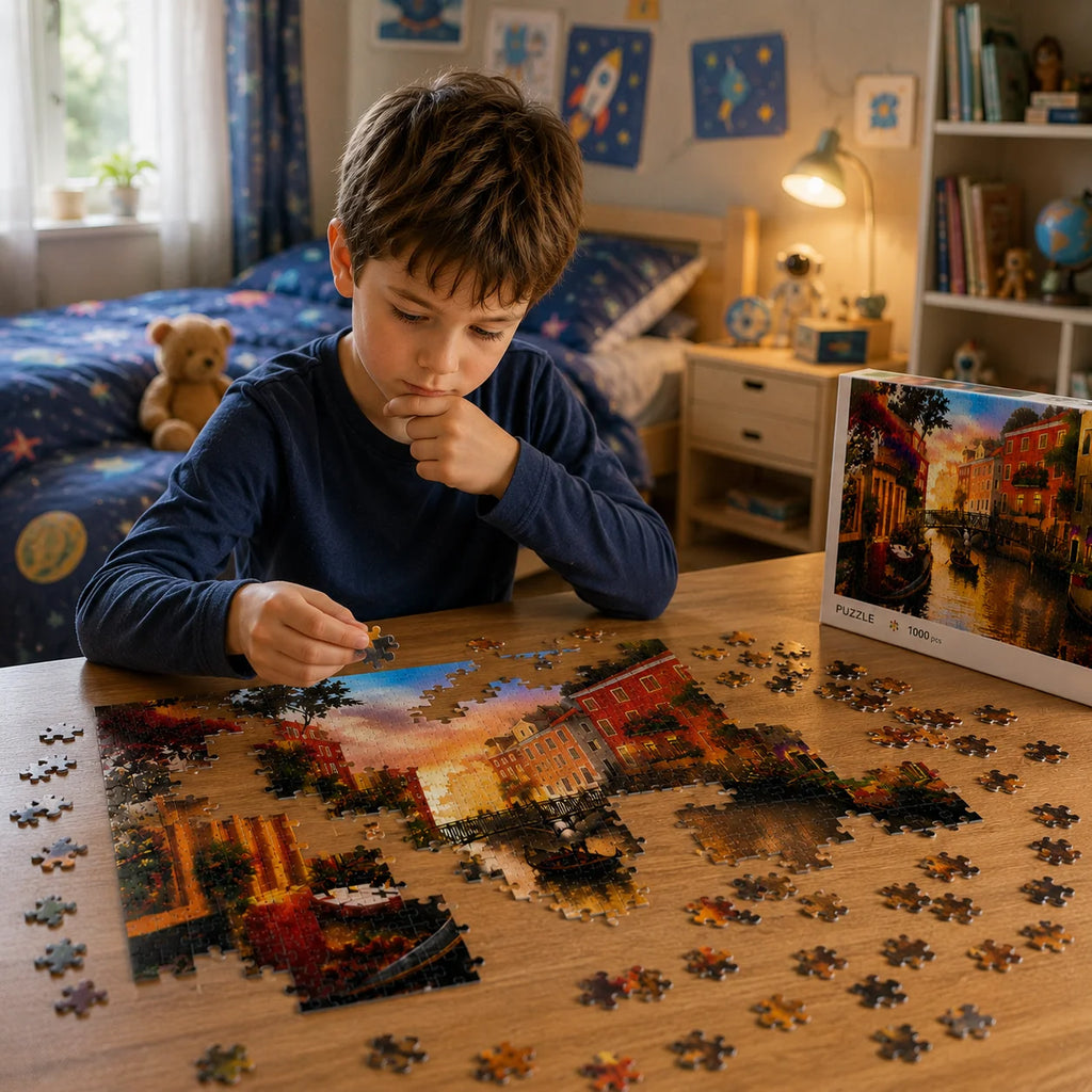 Puzzle 1000 pièces – Venise au coucher du soleil – 50 × 70 cm