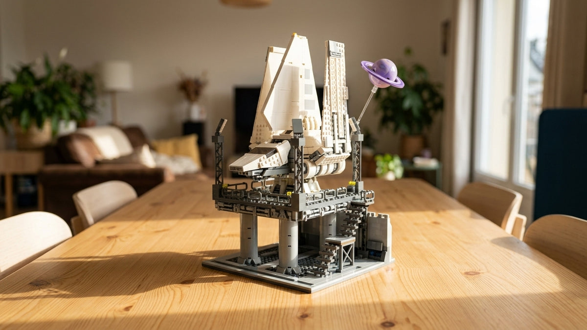 Base spatiale MOC – Maquette de construction 1900 pièces – Défi expert 14+