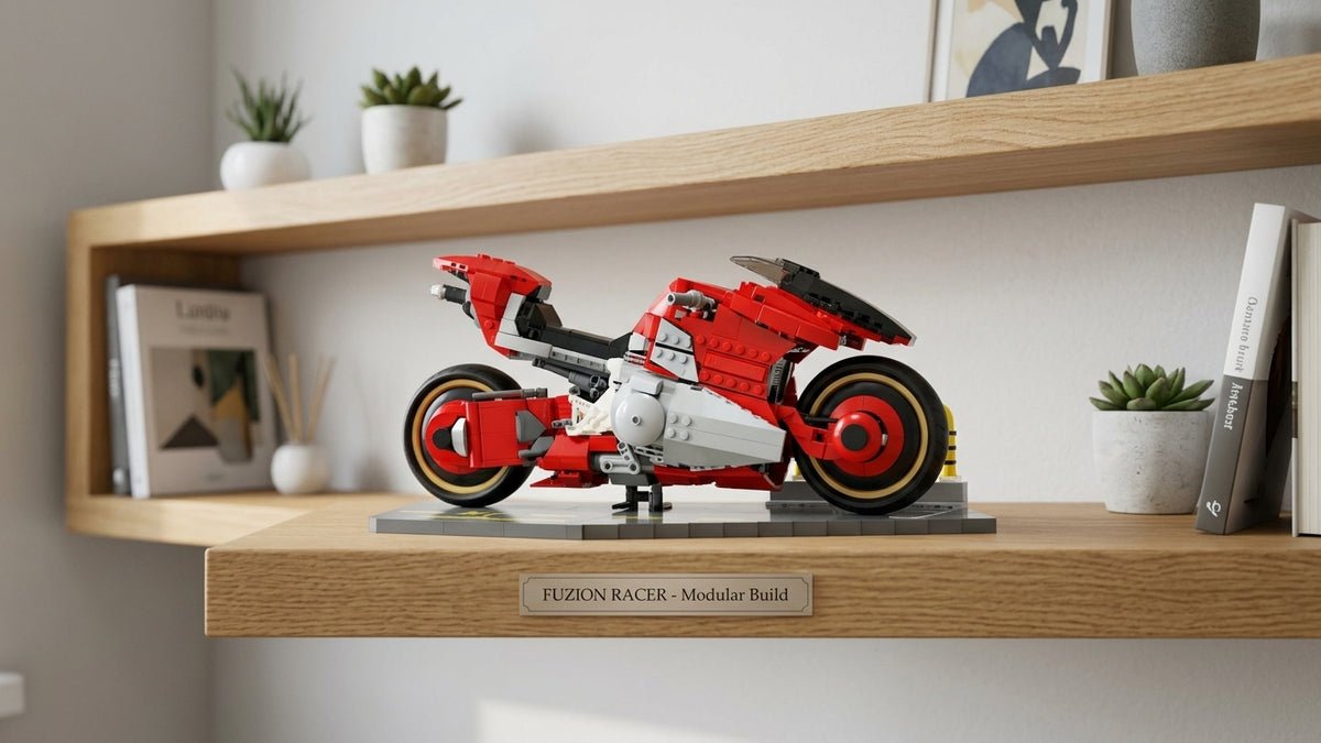 Moto futuriste Cyberpunk MOC – 1 082 pièces