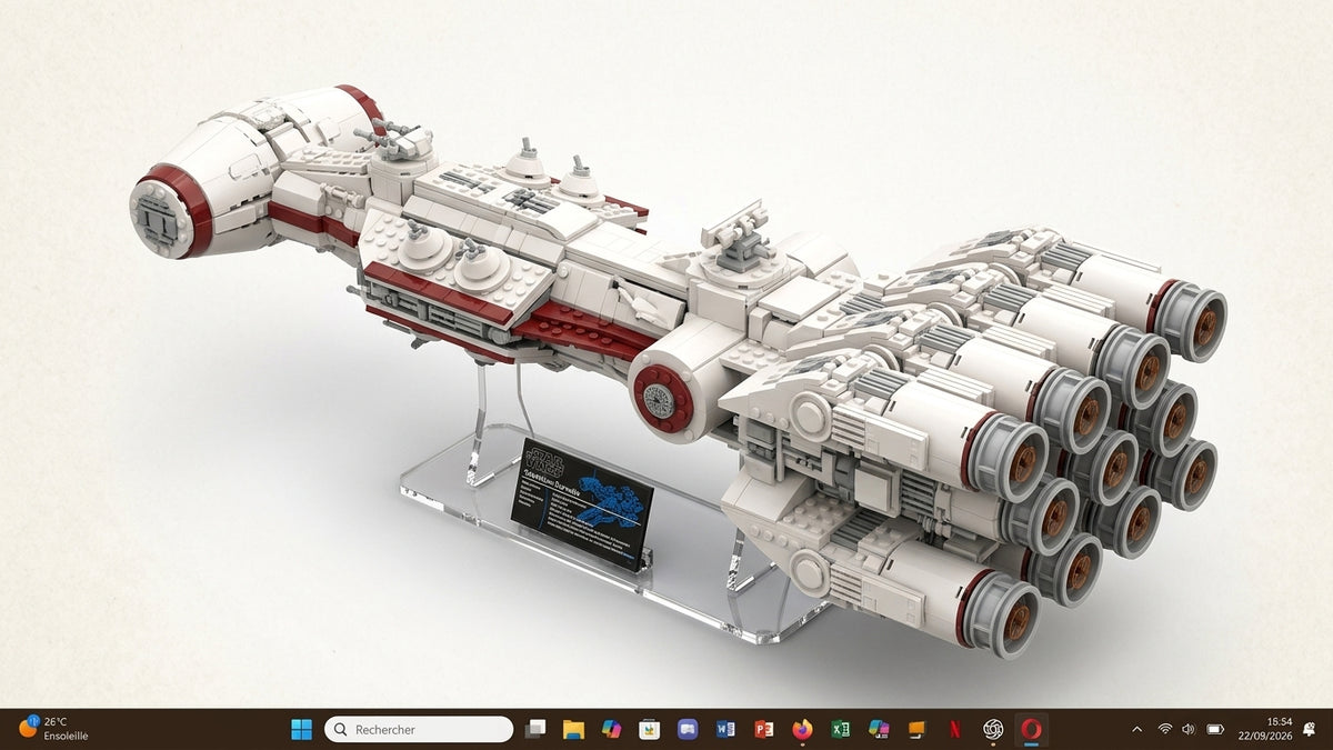 Vaisseau Blockade Runner MOC – 1903 pièces – Kit de construction