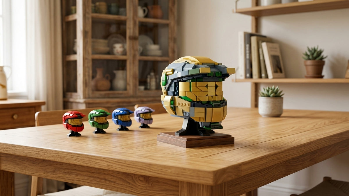 Casque de Combat Spatial en Blocs – Maquette 3D 705 Pièces