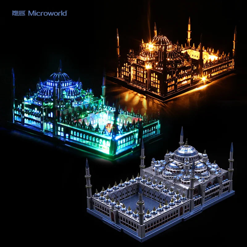 Puzzle 3D en Métal – Mosquée Bleue d’Istanbul – Maquette DIY à Assembler