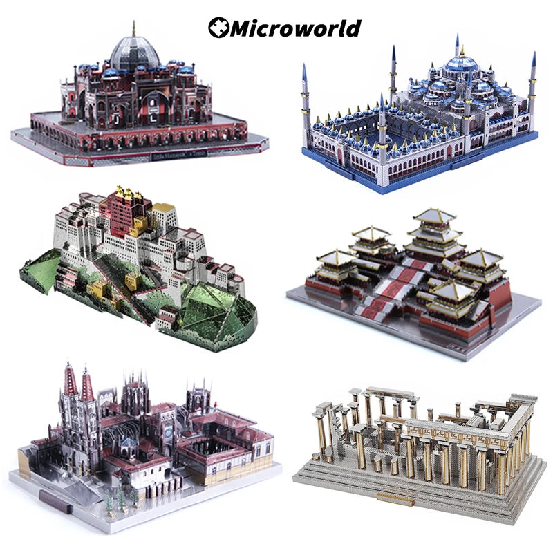 Puzzle 3D en métal – Monuments célèbres à construire