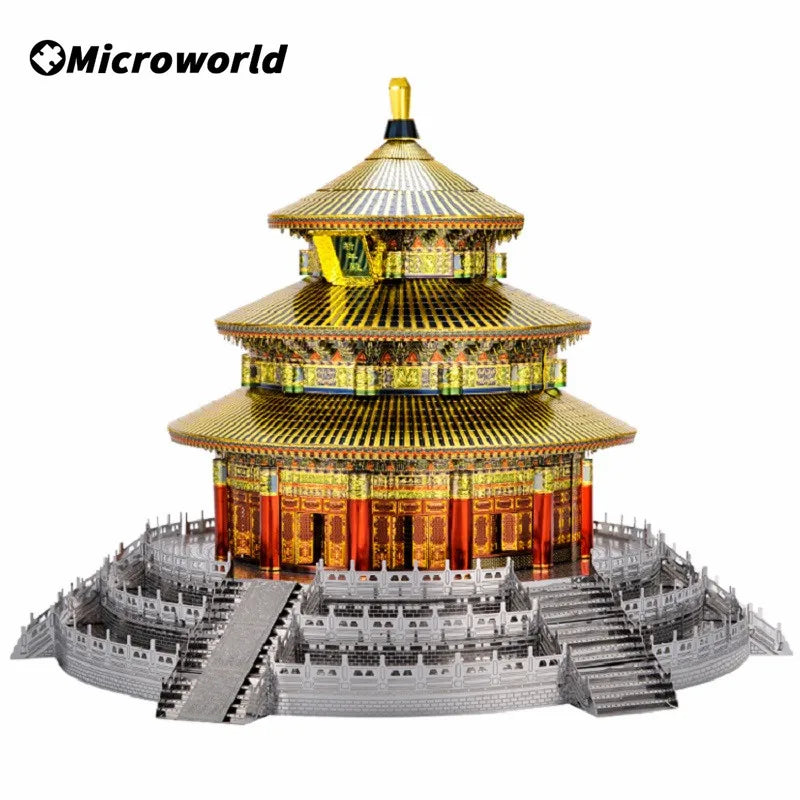 Puzzle 3D en métal – Monuments célèbres à construire