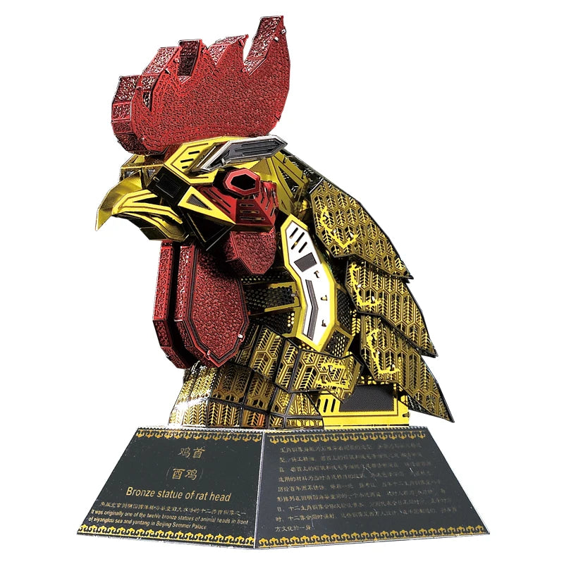 Puzzle 3D Métallique – Animaux du Zodiaque Chinois à Construire