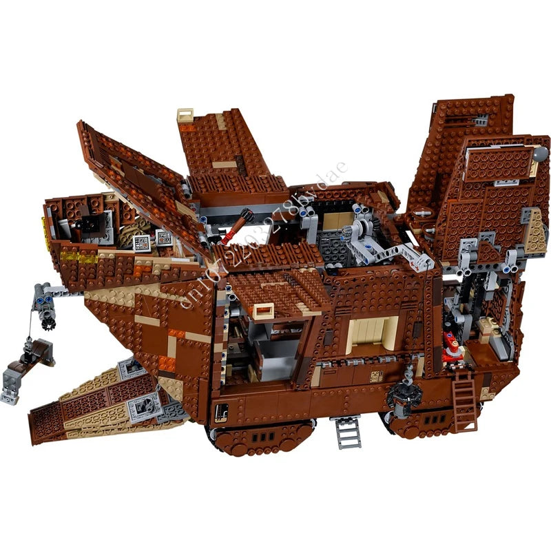 Maquette Sandcrawler – 3296 Pièces | Véhicule Spatial MOC à Construire