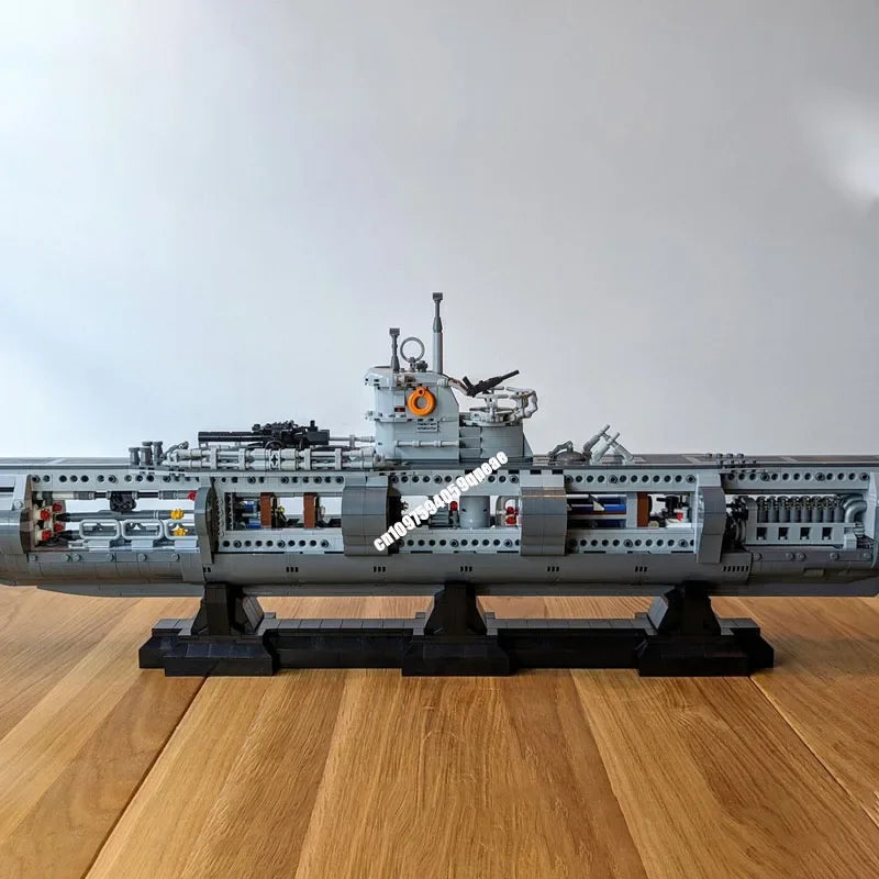 Sous-marin à Construire – 4 565 Pièces | Maquette en Briques