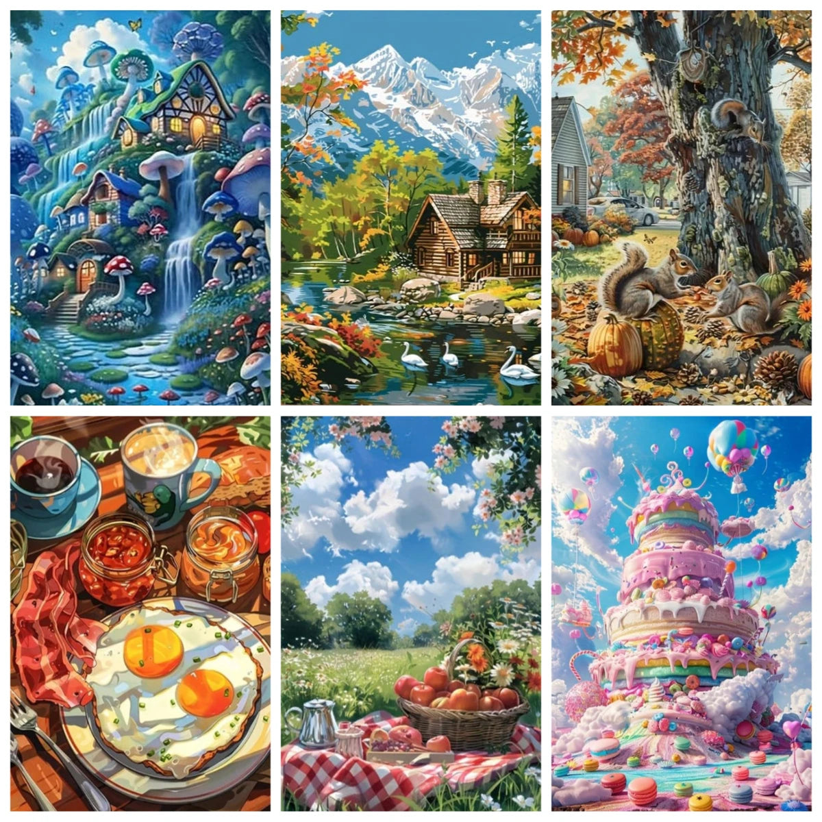 Puzzle Paysage Fantastique – 1000 Pièces – Puzzle Adulte, Décoration & Loisirs