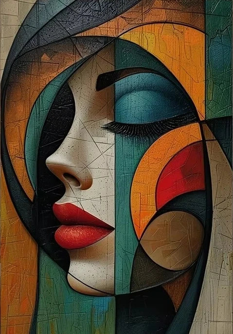 Puzzle Artistique Profil de Femme Abstrait – 500 à 2000 Pièces