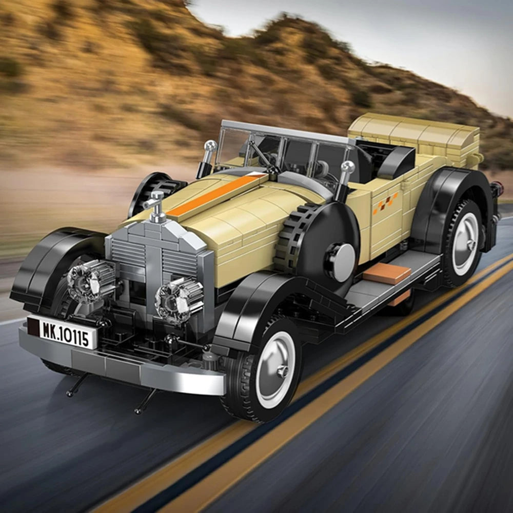 Voiture Classique Rétro MOC – Maquette en Blocs de Construction à Assembler