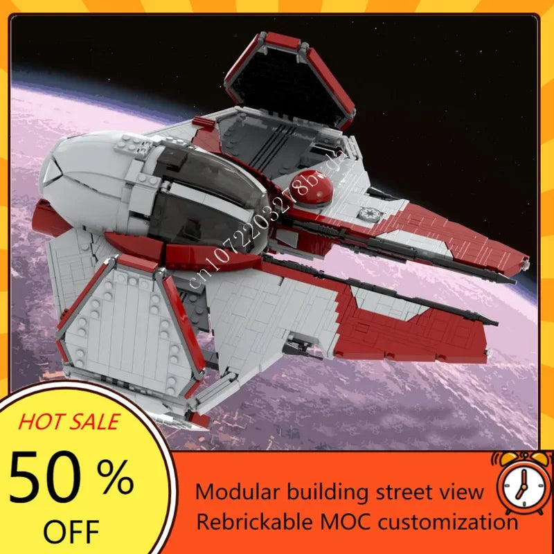 Intercepteur spatial à construire – Kit MOC 1679 pièces – 2 modèles