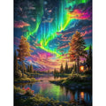Puzzle Aurores Boréales – Paysage des Lumières du Nord – 500 à 2000 pièces