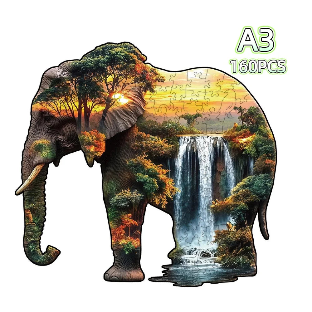 Puzzle en bois animaux – Pièces originales et illustrations colorées
