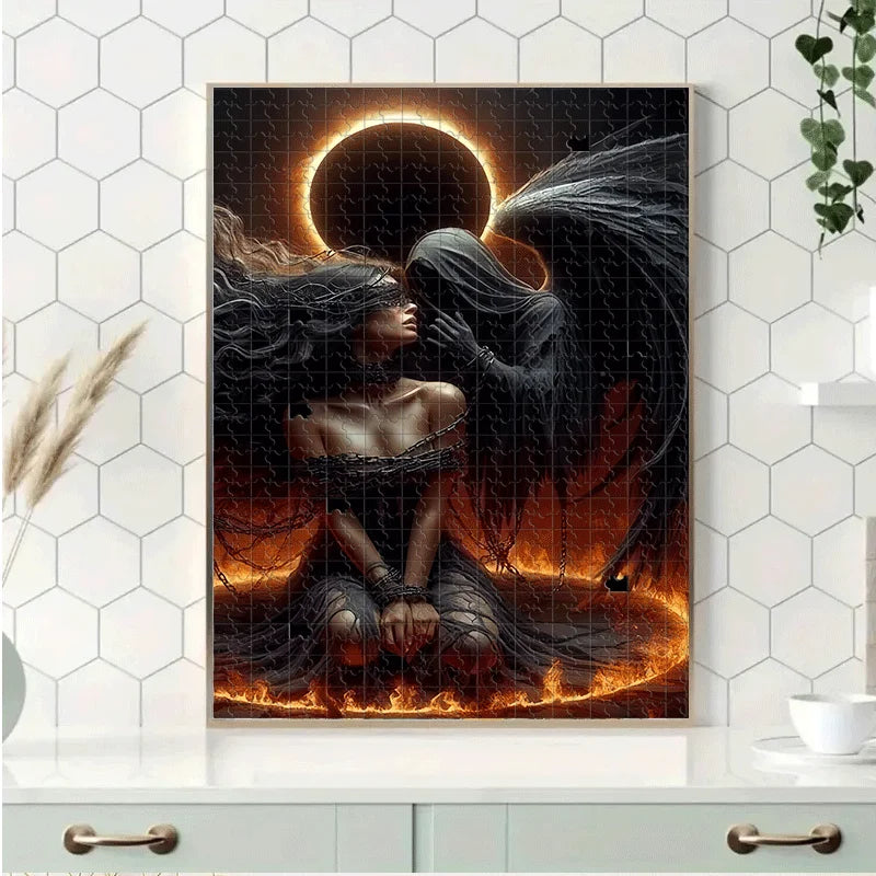 Puzzle Ange Gothique & Reine Sombre – 500 / 1000 pièces – Puzzle adulte