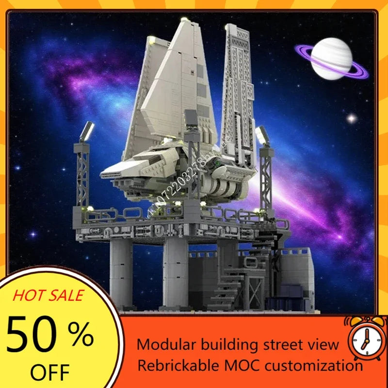Base spatiale MOC – Maquette de construction 1900 pièces – Défi expert 14+