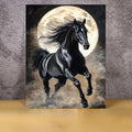 Puzzle Cheval noir au clair de lune