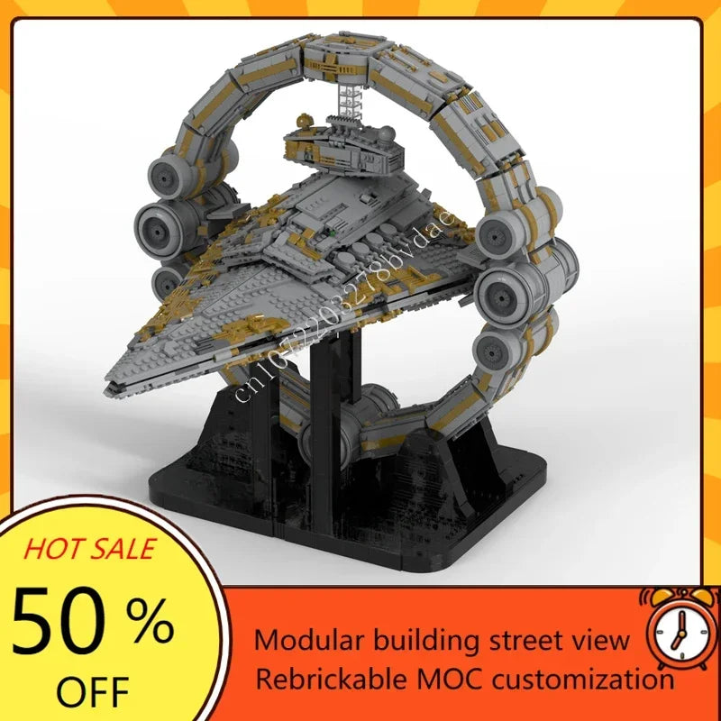Vaisseau spatial futuriste 3D – Jeu de construction