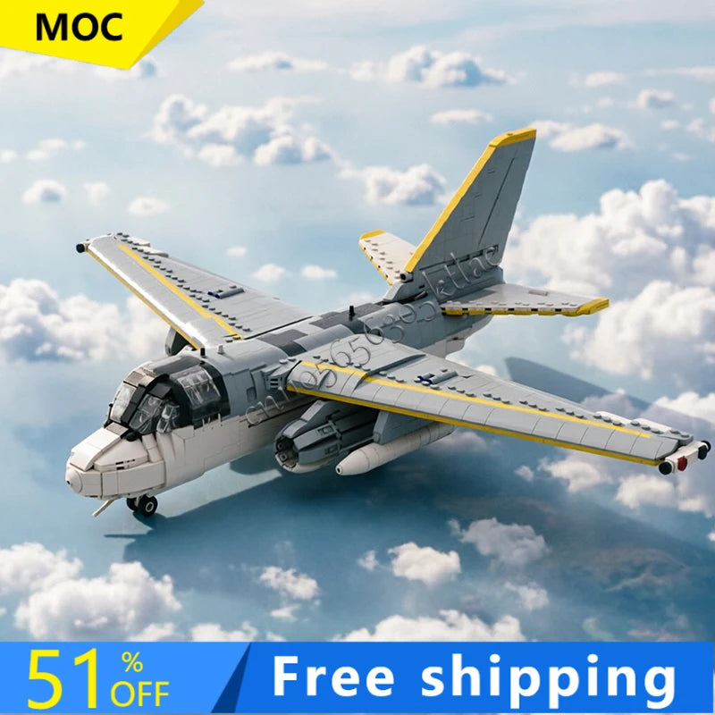 ✈️ Avion de Chasse MOC – Kit de Construction 2092 Pièces – Échelle 1:35