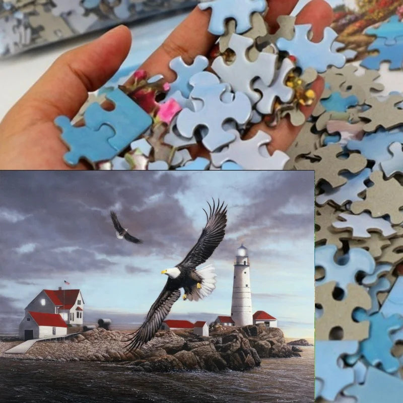 Puzzle Aigle Majestueux – 1000 pièces – 69 × 51 cm