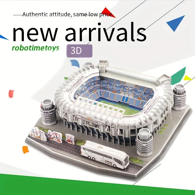 Puzzle 3D Stade de Football à Construire – Maquette pour Fans de Foot
