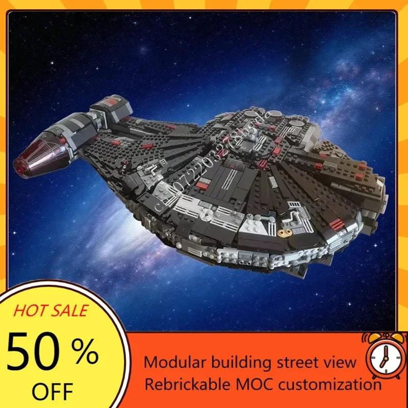 Vaisseau spatial Dark Outrider en briques – 1 400 pièces