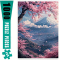 Puzzle Japon 1000 Pièces – Mont Fuji & Cerisiers en Fleurs – Paysage Japonais
