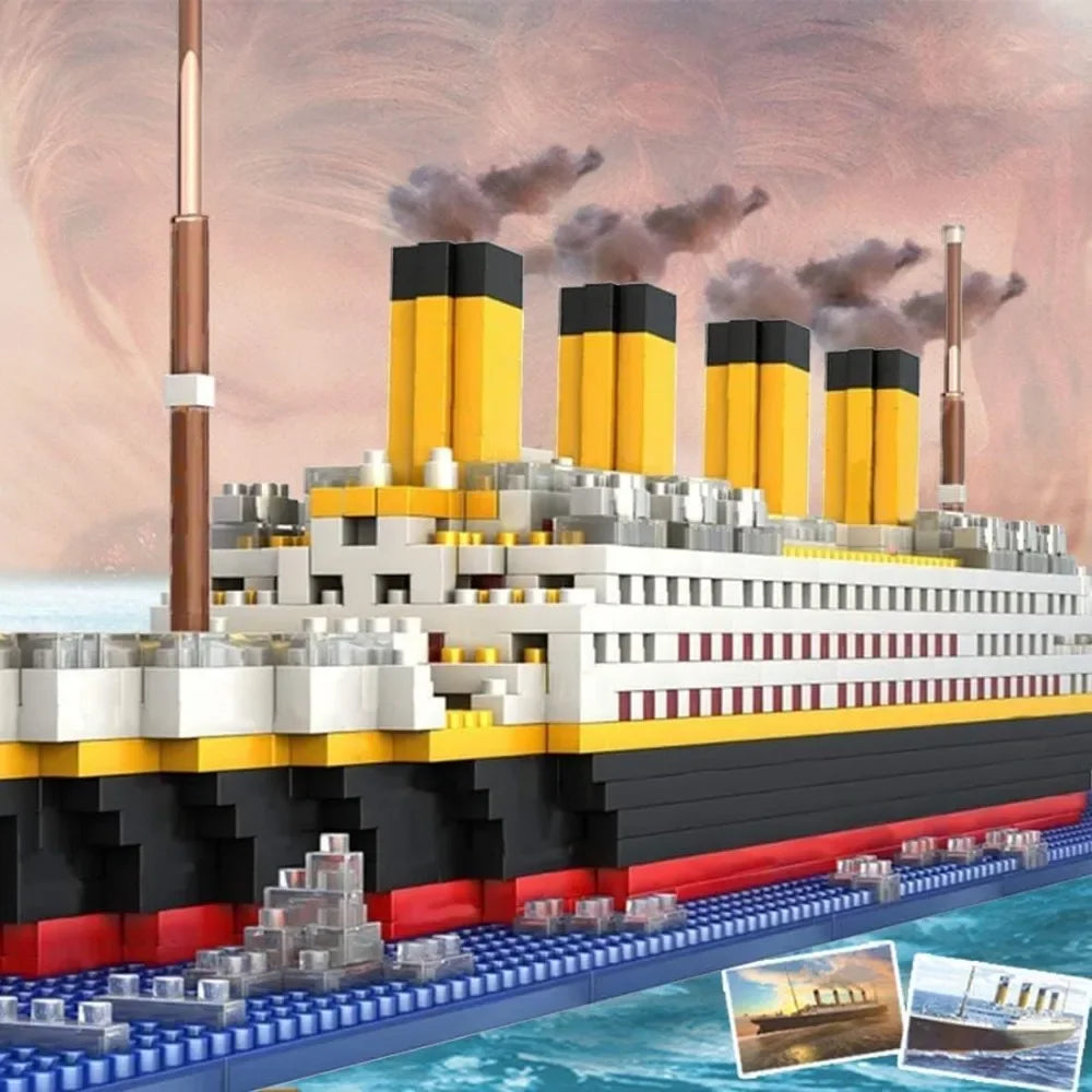 Paquebot de Croisière – 1860 Mini-Blocs à Construire