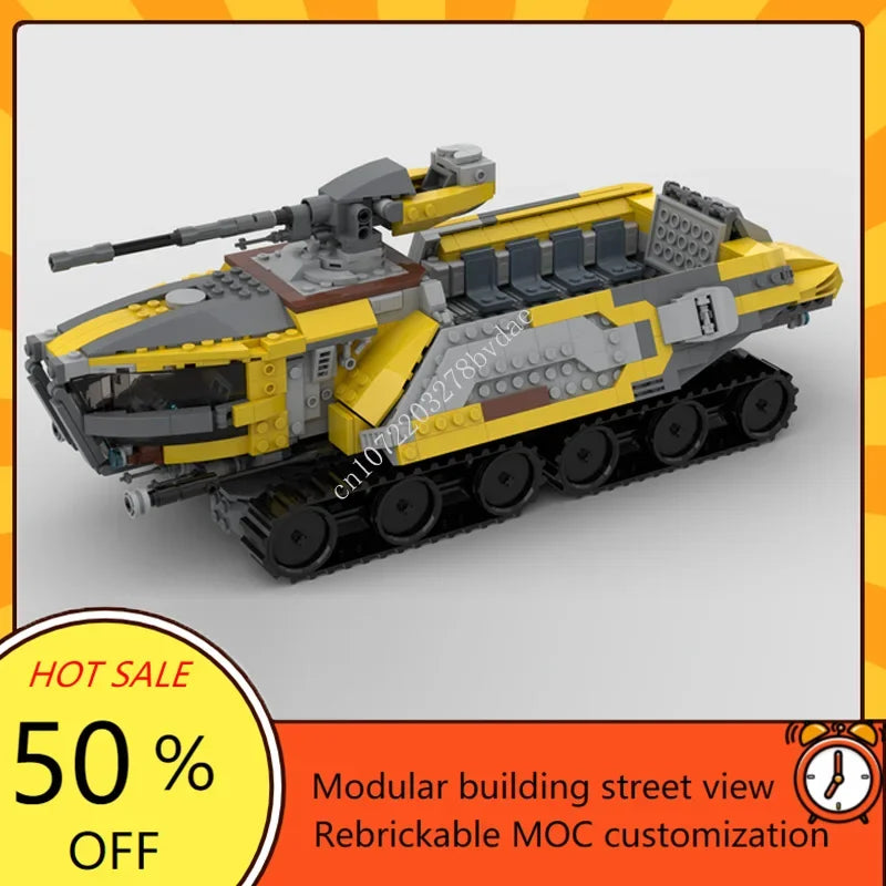 Véhicule d’Artillerie Futuriste MOC – 644 Pièces | Puzzle 3D à Construire