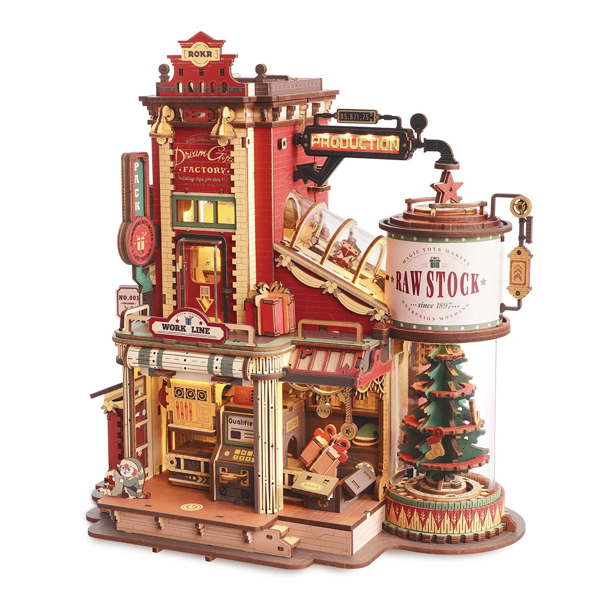 Puzzle 3D en Bois avec Boîte à Musique – Maquette DIY