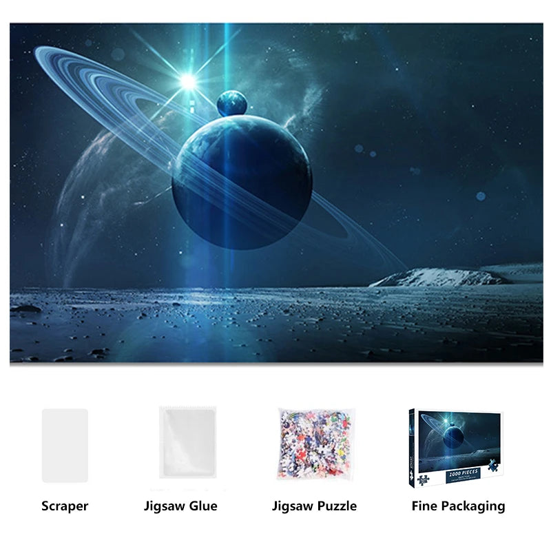 Puzzle Adulte 1000 Pièces – Collection Planètes & Espace – Défi Relaxant et Décoratif