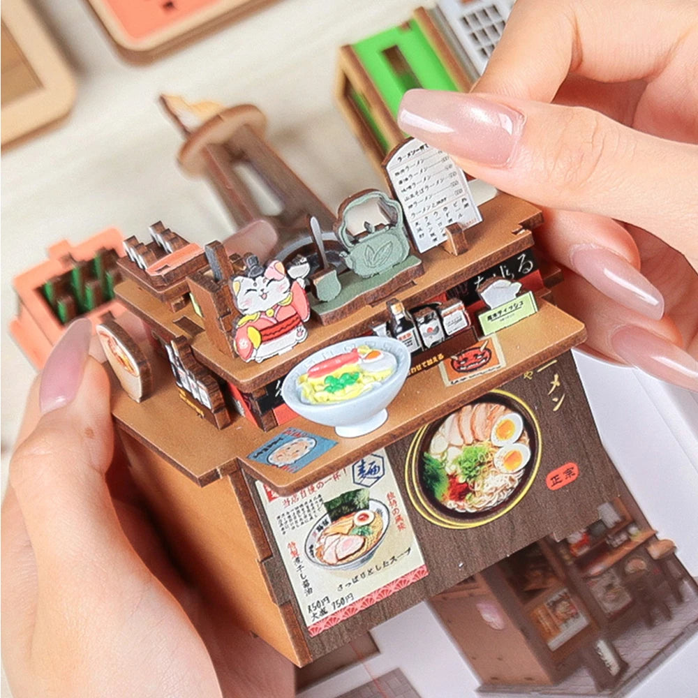 Book Nook Ramen Japonais – Maison Miniature 3D DIY
