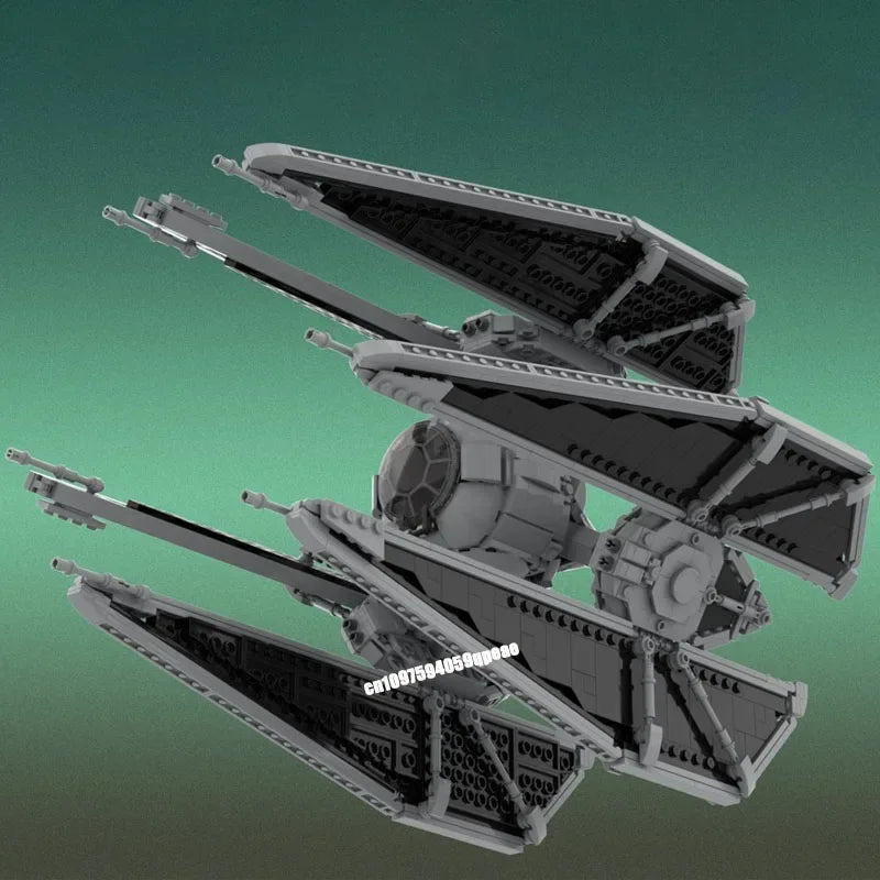 Chasseur spatial TIE Defender en briques – 1570 pièces – Modèle MOC à construire