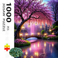 Puzzle Fleurs de Cerisier & Lanternes – 1000 pièces – Adulte