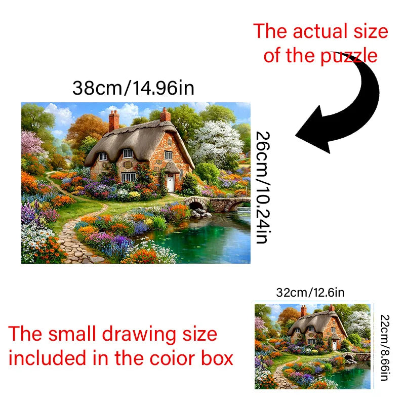 Puzzle Chalet Rustique 1000 mini-pièces | Puzzle adulte