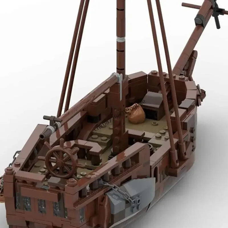 Navire Pirate Médiéval MOC en Briques – 910 Pièces