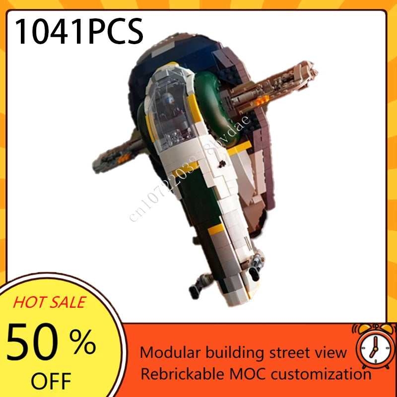 Vaisseau spatial MOC à construire – Modèle de collection avec intérieur détaillé