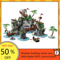 Île mystérieuse des pirates MOC – 2 809 pièces