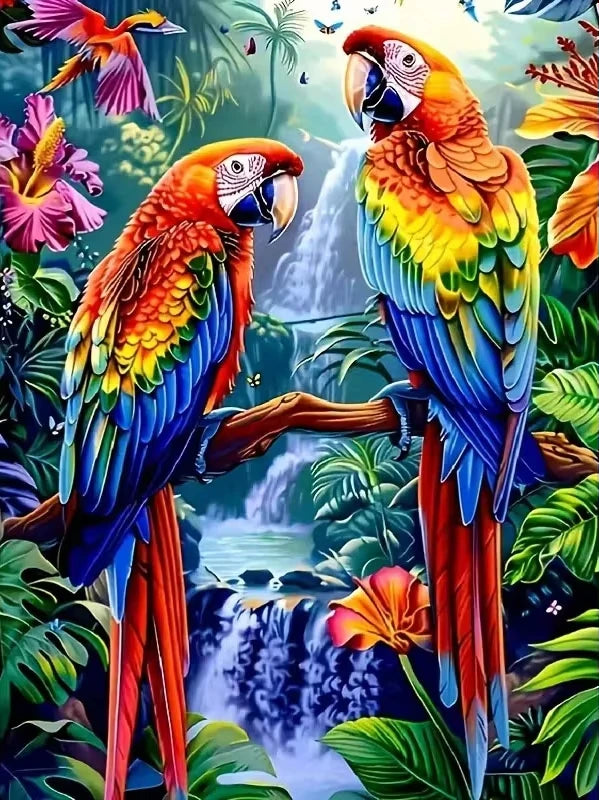 Puzzle Perroquet de la Forêt Tropicale – 500 Pièces