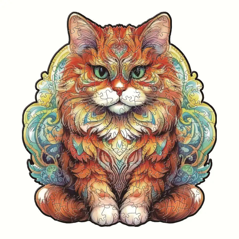 Puzzle 3D en bois – Animaux fantastiques colorés à assembler