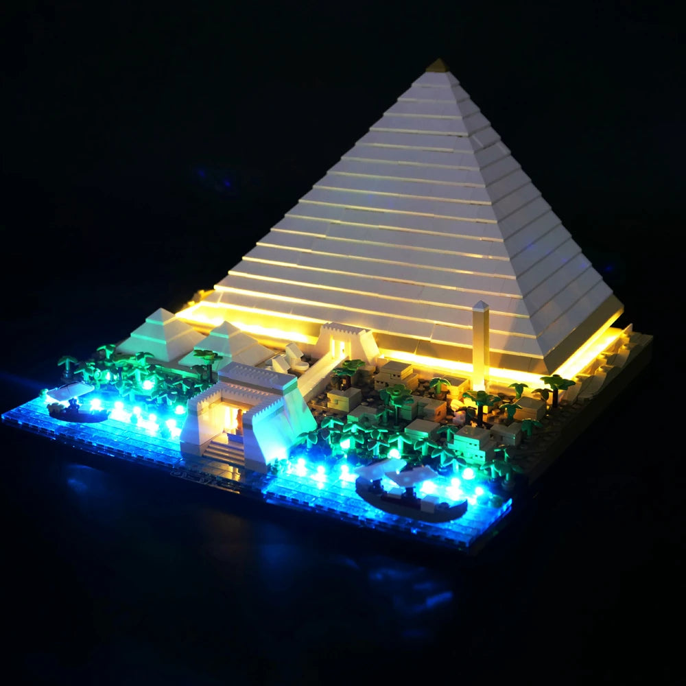 Kit d’éclairage LED pour pyramide en briques – Avec télécommande