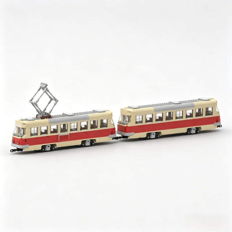 Tramway rétro à construire – Kit de construction MOC 1017 pièces