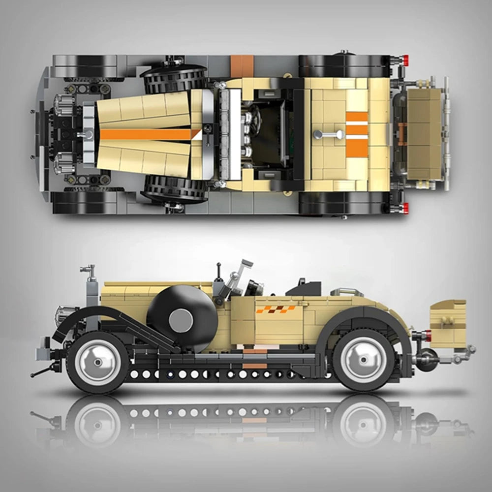 Voiture Classique Rétro MOC – Maquette en Blocs de Construction à Assembler