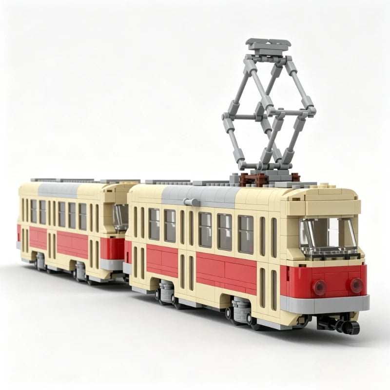 Tramway rétro à construire – Kit de construction MOC 1017 pièces