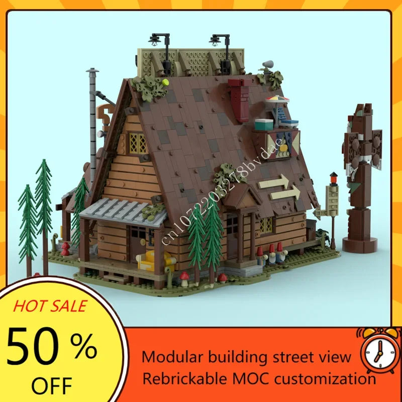 Cabane mystérieuse en forêt MOC – 3 874 pièces