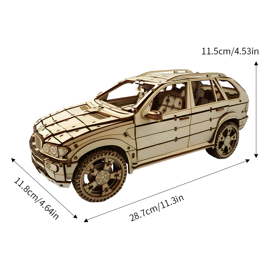 Berline Moderne OUZEY – Maquette 3D en Bois à Construire