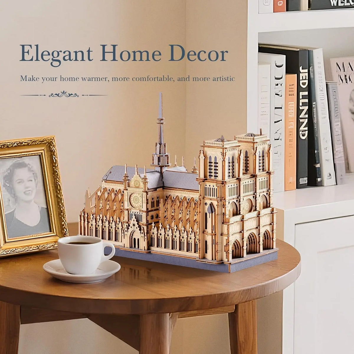 Puzzle 3D en bois Notre-Dame de Paris – Maquette à construire