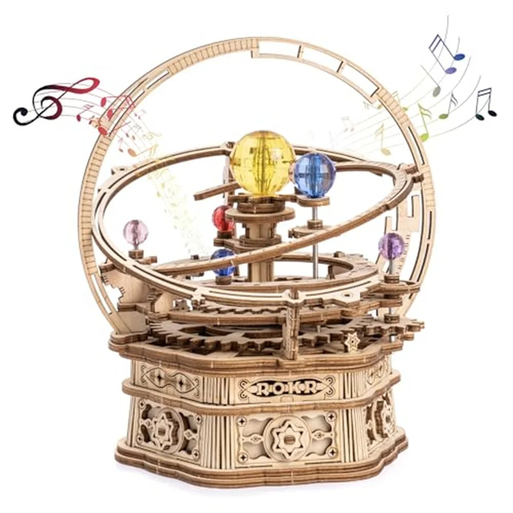 Boîte à musique mécanique – Puzzle 3D en bois à construire