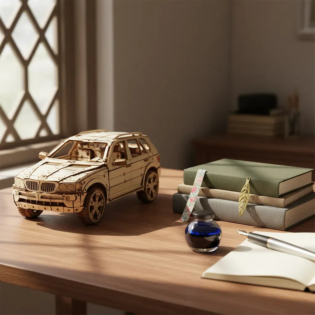 Berline Moderne OUZEY – Maquette 3D en Bois à Construire